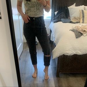 Top shop dark wash mom jeans